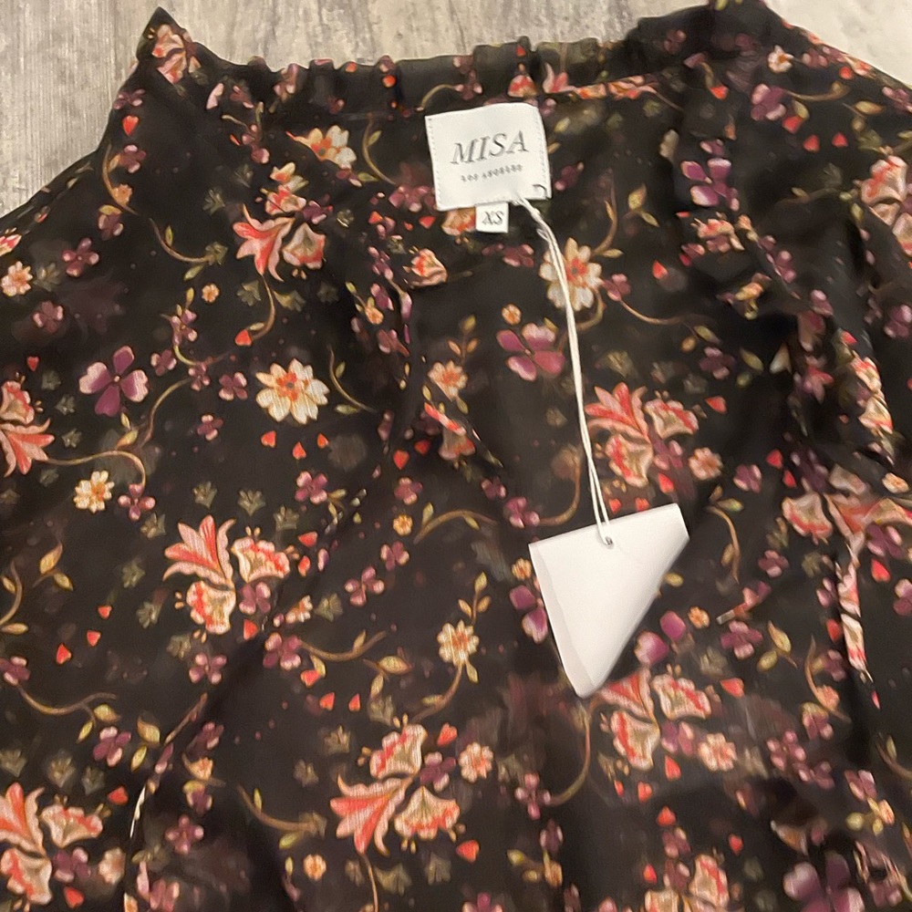 NWT Misa Los Angeles Becca floral print mini dress - Picture 6 of 10